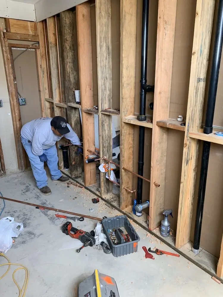 Commercial rough-in plumbing for Gas Line Repair in Middle Island